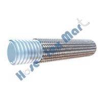 Convoluted Teflon hose with Stainless Steel Braid